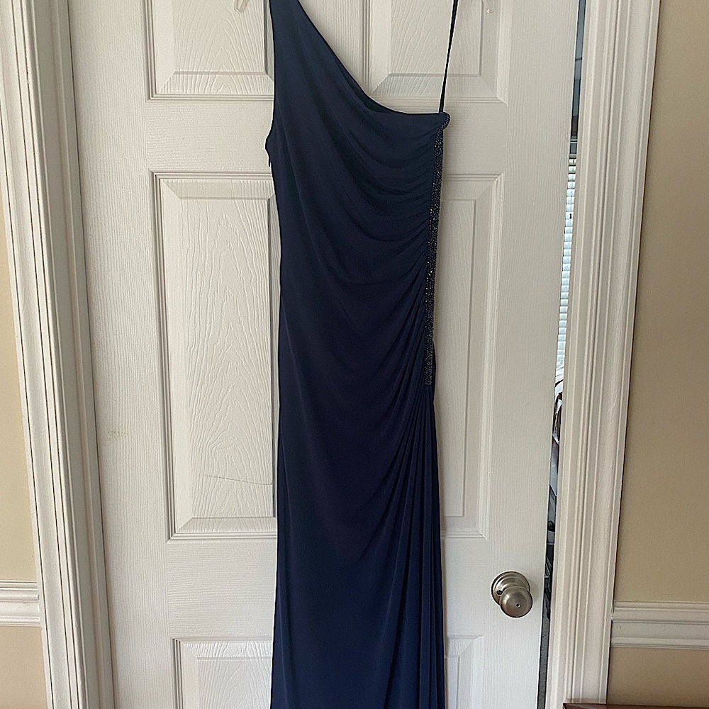 Laundry by Shelli Segal navy blue dress